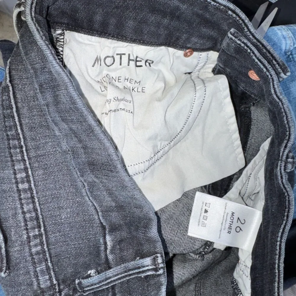 Mother The Undone Hem Looker Ankle in Stealing Shadows Size 26